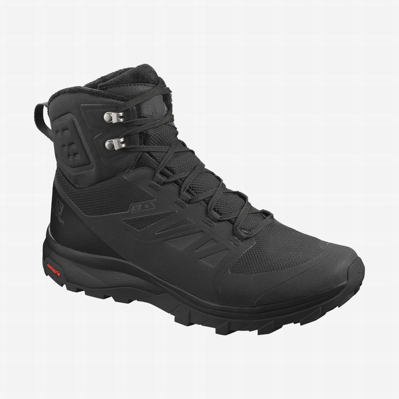 Salomon Singapore Mens Winter Boots - OUTBLAST TS CSWP Black | 30972-GJVK